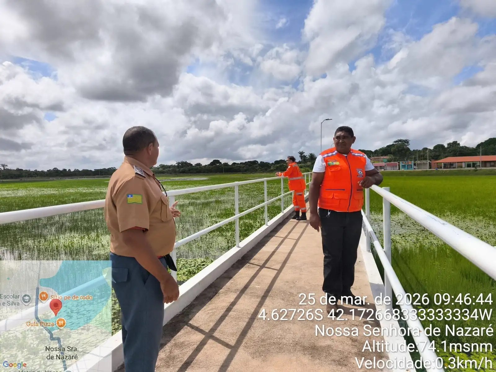 Foto 2 – Município recebe visita técnica para mapeamento de áreas de risco .