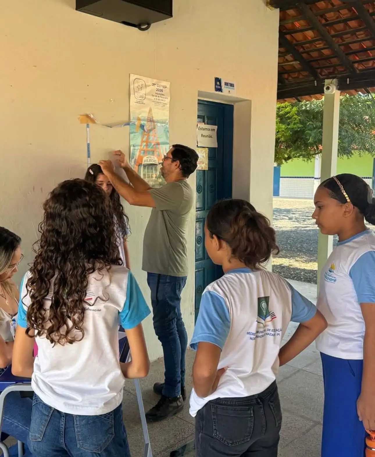 Foto 1 – Avaliação Antropométrica é Realizada na Escola Mariinha Andrade .