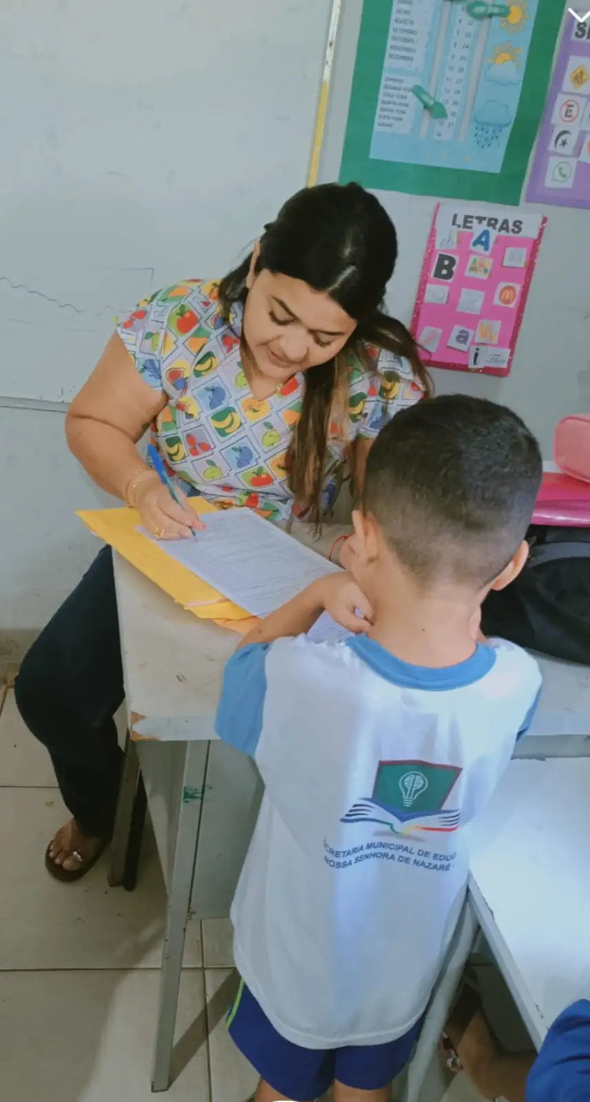 Programa Saúde na Escola realiza aplicação dos Marcadores de Consumo Alimentar no CETI Profª Mariinha Andrade e Silva .