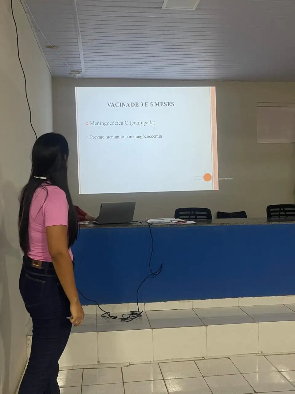 Foto 2 – Reunião com os Agentes Comunitários de Saúde
