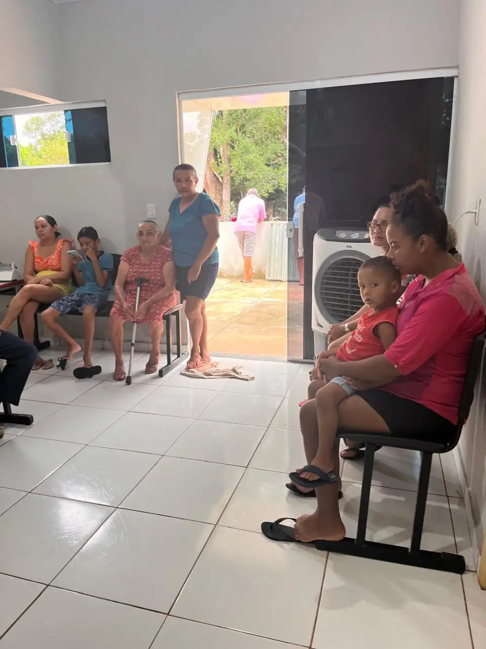 Foto 7 – Campanha de Vacinação contra a Influenza é realizada na localidade Pereiros .