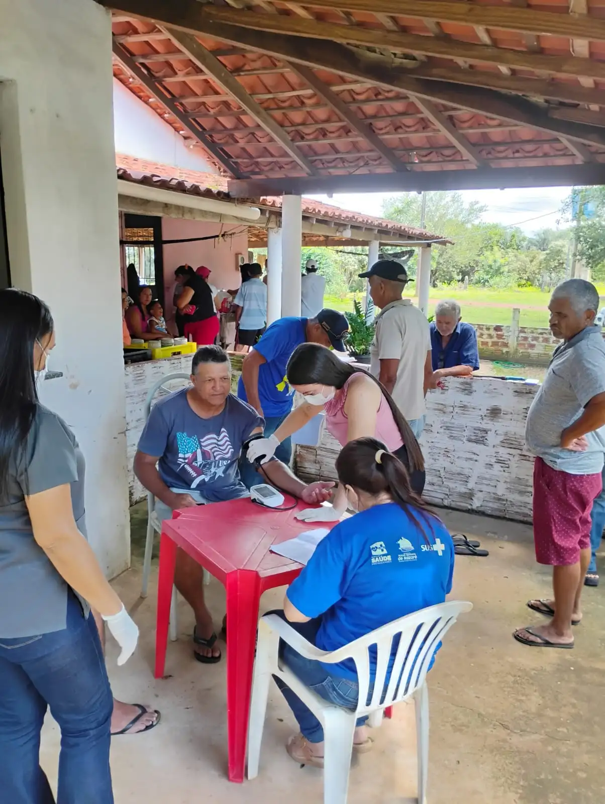 Foto 2 – Saúde Itinerante leva vacinação e atendimentos à microárea do ACS Francisco Chaves .