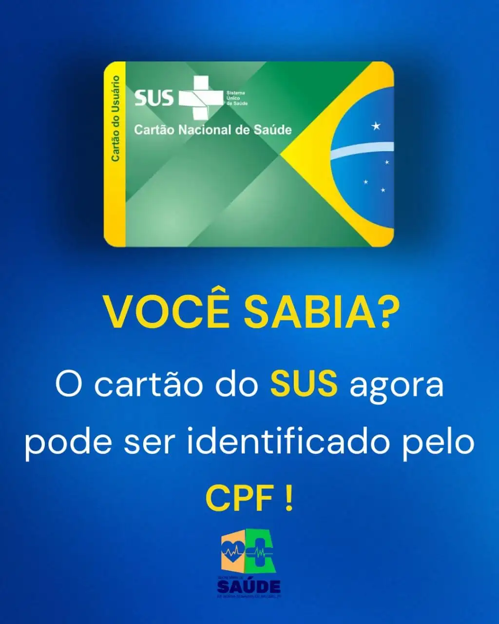 Foto 4 – Vem acompanhar essa atualização sobre o Cartão do SUS!