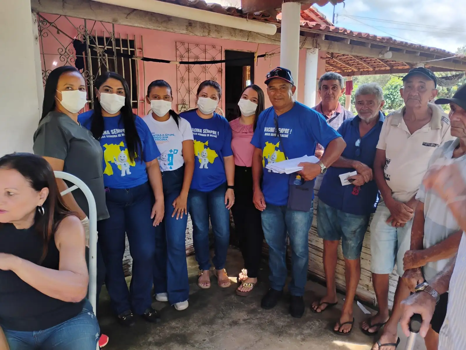 Foto 3 – Saúde Itinerante leva vacinação e atendimentos à microárea do ACS Francisco Chaves .