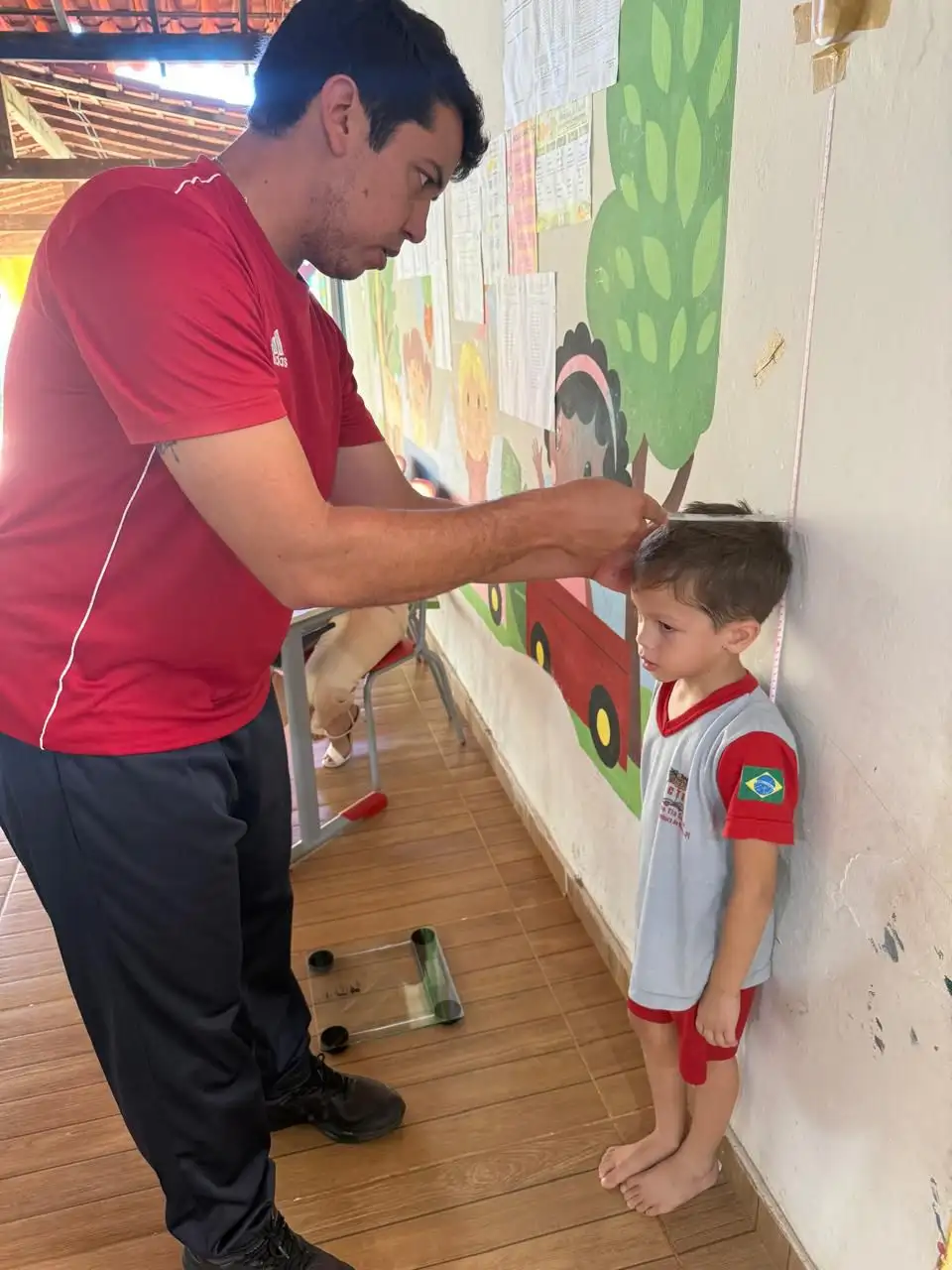 Foto 1 – Dia de Ação do PSE na Creche Tia Eulina 🏫💙