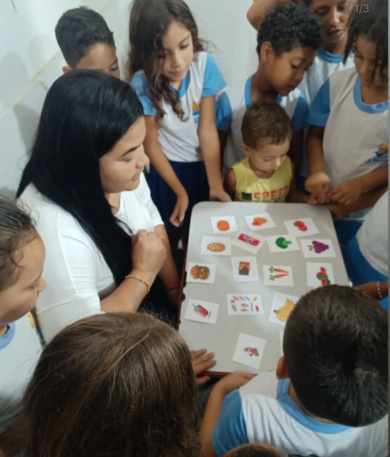 Foto 1 – Promoção da Saúde e Alimentação Saudável na Escola Municipal João Batista .